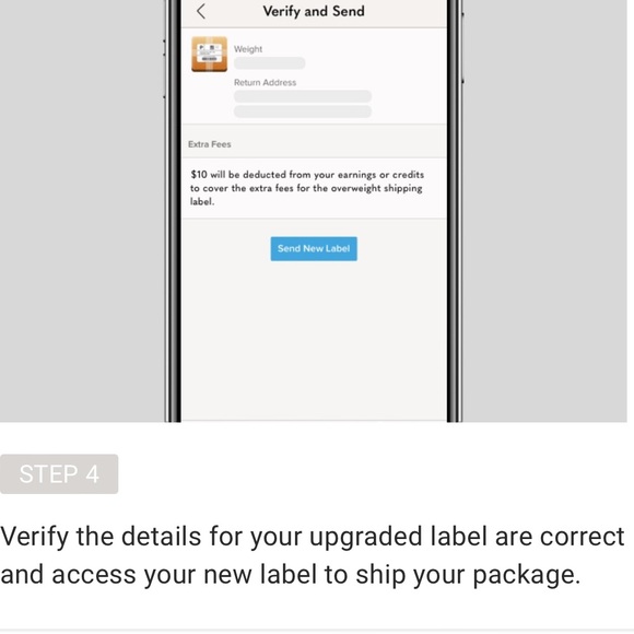 POSHTIP how to buy extra shipping for heavy or bulky items on Poshmark - Picture 5 of 8